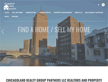 Tablet Screenshot of chicago-realty-group.com